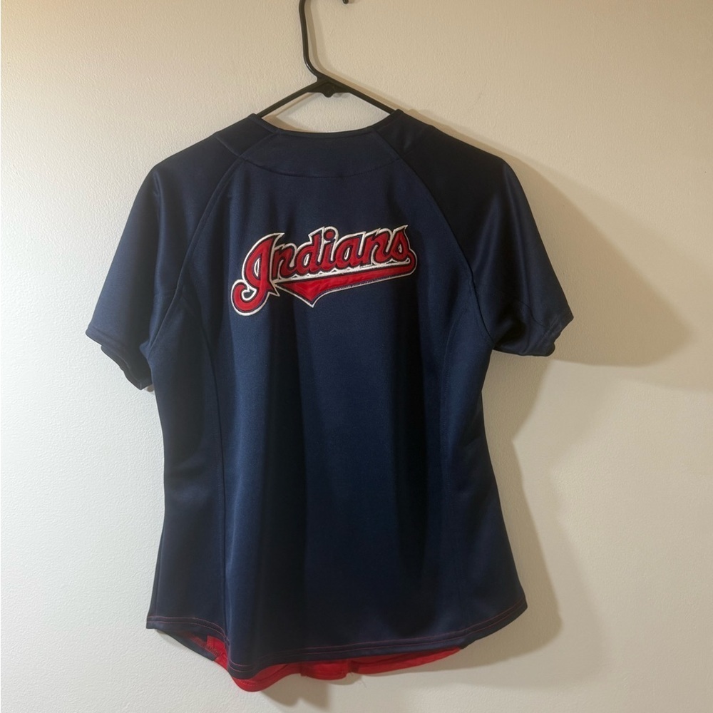 Nike MLB Kids Red and Blue Button-Down Shirt - Picture 5 of 7
